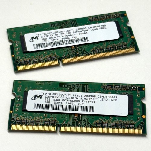 1gb notebook ram sodimm - 2x,
