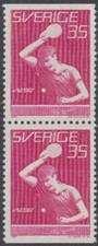 Schweden Mi.Nr. 578Do/Du Tischtennis WM Stockholm (Paar)