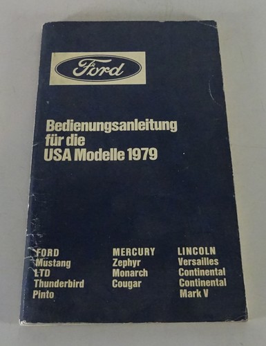 Betriebsanleitung ford mercury - ford,
