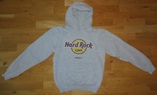Hard Rock Cafe Hoodie Kapuzenshirt Shirt "Paris" grau in Größe S