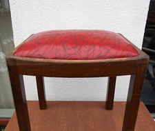 Seltener Vintage Federkern Schemel Klavierbank Hocker 60er Jahre