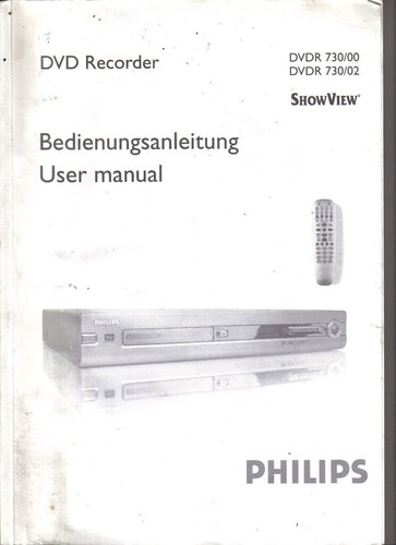 Philips dvdr 730 dvd - 730, recorder