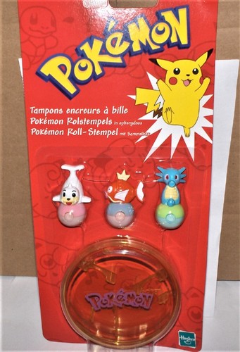Pokemon roll stempel - pokemon, roll-stempel,3er-set
