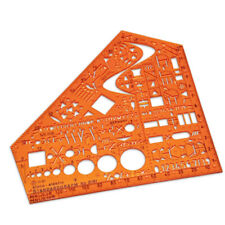 STANDARDGRAPH Schulwinkel Elektro Technik  technisches Zeichnen Schablone Lineal