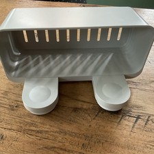 Ikea Badablage / Korb Mit Drei Haken - mit Saugnapf, Grau, 26 X 11,5 X 9 Cm