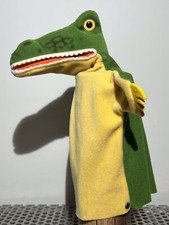 STEIFF Handpuppe KROKODIL Jahr 1985 ~27 cm Zustand: sehr gut; Kasperle-Puppe