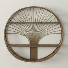 Wandregal BABRO Rund Bambus