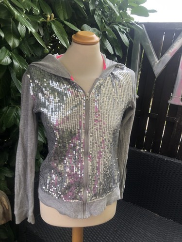 Graue sweatshirtjacke glitzer - graue,