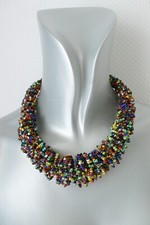 Bunte Damenkette Perlenkette