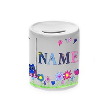 Spardose Kinder Eule mit Name
