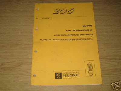 Werkstatthandbuch peugeot 206 - werkstatthandbuch,