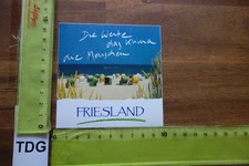 Alter Aufkleber Stadt Hotel Nordsee Niederlande FRIESLAND (TDGA)