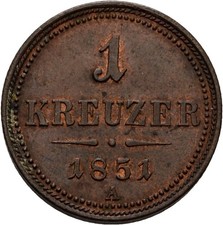 Österreich 1 Kreuzer 1851 A