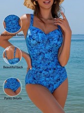 Eleganter Badeanzug in Blau