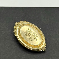 Antike Schaumgold Brosche /