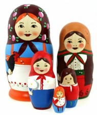  Matroschka 5tlg. traditionell