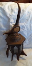 Wandlampe Geweihlampe Damwildschaufel Laterne Jagdlampe Hubertus Rarität Sammler