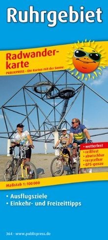 Ruhrgebiet radwanderkarte mit - ruhrgebiet:,