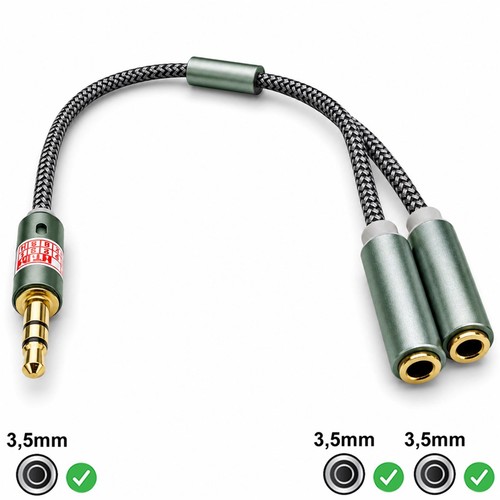 Audio aux splitter stereo - audio,
