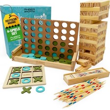 4in1 Wooden Game Collection