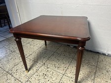 1X Warrings Wohnzimmertisch Beistelltisch Tisch Kirschholz gold Füßen Couchtisch