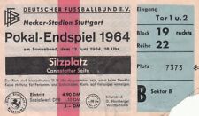 Ticket 13.6.64 DFB Pokal Finale in Stuttgart 1860 München - Eintracht Frankfurt