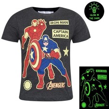 Avengers Kurzarmshirt Große  104, 128 Farbe grau