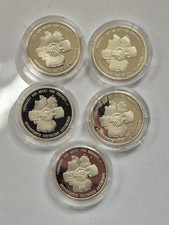 Serie 5x Silbermünze