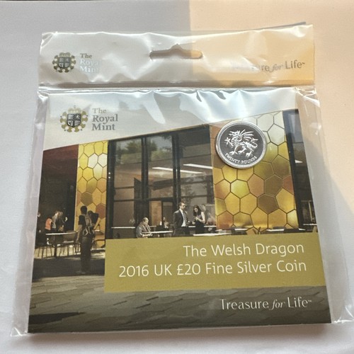 2016 welsh dragon silber - silber, 20