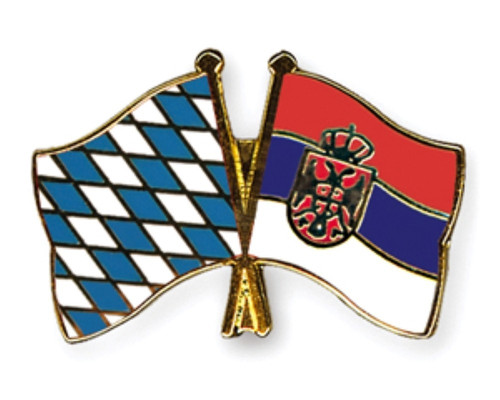 Bayern serbien pin flaggen - bayern,