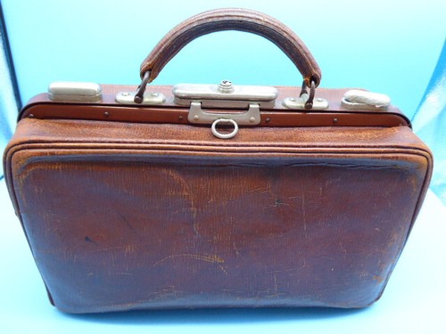 Antike leder arzttasche doktor - leder,