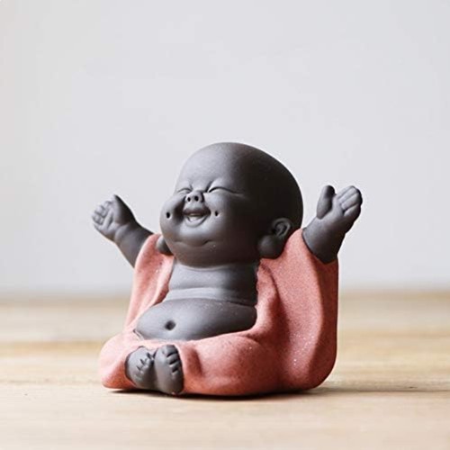 Buddha mönch keramik figur - keramik,