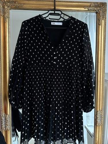 Zara plissee plissiertes kleid - zara,