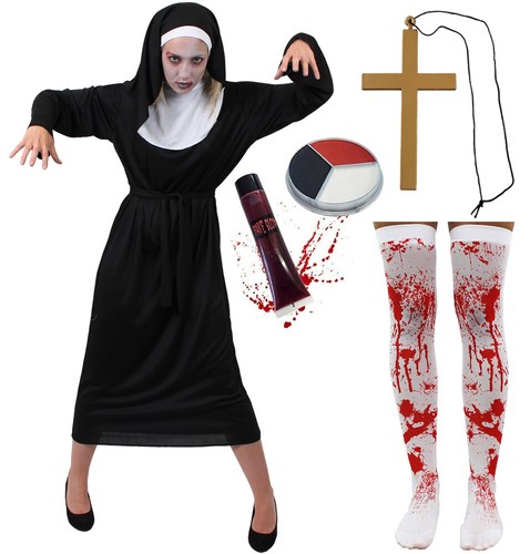 Zombie nonne kostüm - zombie,