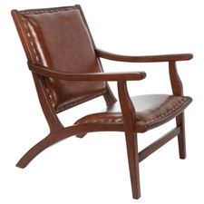 Kolonialstil Sessel Leder