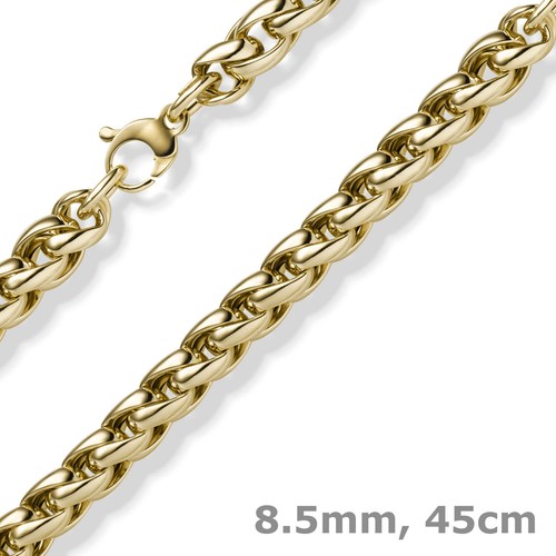 5mm zopf kette collier - 8,5mm, zopf-kette