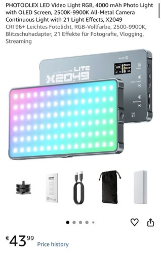 Photoolex x2049 lite rgb led - photoolex,