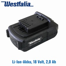 10x Original Westfalia Li Ion Akku 18V 2 0Ah Ersatzakku f 18 Volt Geräte A2AH