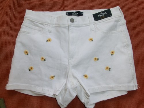 Hollister jeans shorts weiß - hollister, jeans-shorts