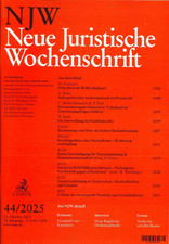 NJW 44/2025 - Neue Juristische