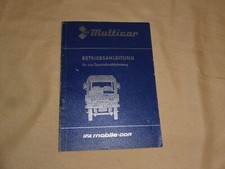 altes DDR Buch Betriebsanleitung Spezialfahrzeug IFA Multicar 25 21x15cm 1984