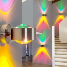 Wand Lampen Design Wandleuchte Flur Strahler Wohn Zimmer Leuchten grün magenta