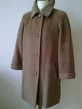 Marcona Nobilana Damen Wollmantel Cashgora Gr. 38  Naturhaar beige