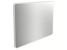 Wandspiegel mit LED-Licht Rahmen, 80 x 68 cm, mit abgerundeten Kanten - A