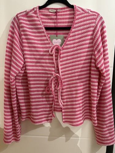 Strickjacke damen rosa weiß - strickjacke,