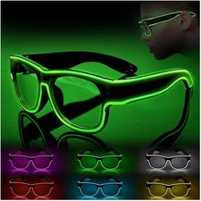 LED Leuchtbrille, kabellos, Neon, Rave, Party, Halloween, Kostüm, Lichtbrille