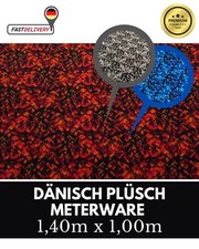 Dänisch Plüsch Stoff Meterware DIY Auto LKW Van Ausbau Oldschool 140cm breit