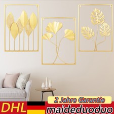 3er-Set Wandbild Blätter