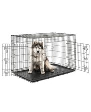 B-Ware: lionto Hundetransportkäfig Tiertransportbox Hundebox (XXXL) 122x75x81 cm