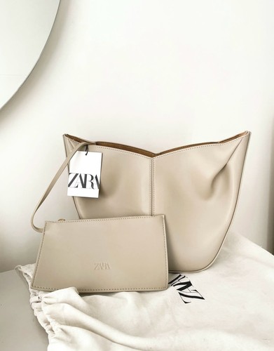 Zara shopper mit raffung - shopper,